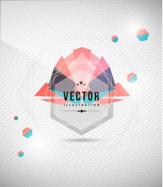 vector abstraction polygons and lines clipart