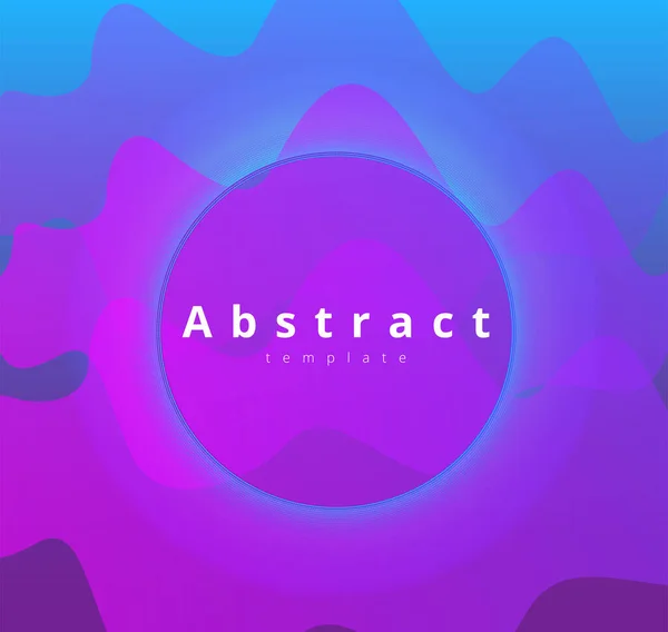 Абстрактный Фиолетовый Векторный Фон Волнами — стоковый вектор