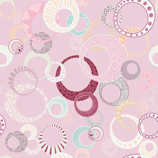 ピンクの幾何学的円 — ストック写真
