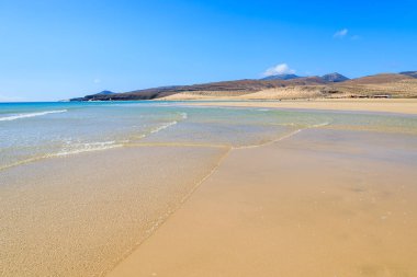 Jandia Yarımadası, Fuerteventura, Kanarya Adaları, İspanya üzerinde Sotavento sahilde güzel lagün