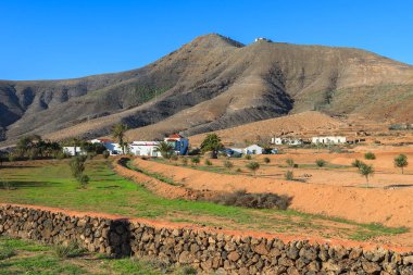 Alanlar, Tefia Köyü kırsal alanda Fuerteventura, Kanarya Adaları, İspanya