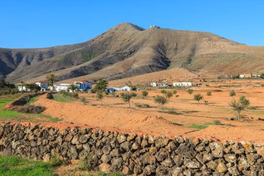 Alanlar, Tefia Köyü kırsal alanda Fuerteventura, Kanarya Adaları, İspanya
