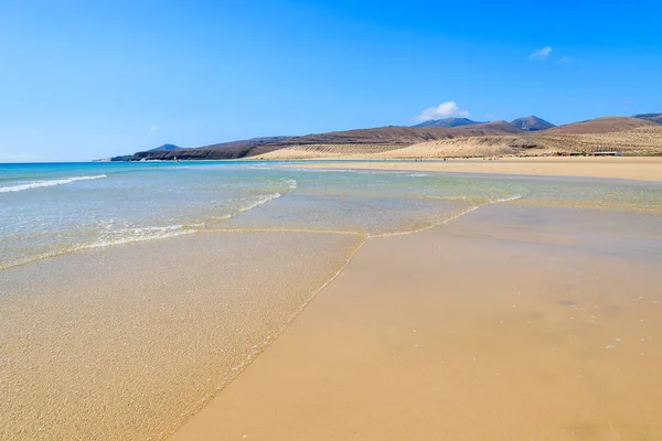 Hermosa Laguna Playa Sotavento Península Jandia Fuerteventura Islas Canarias España — Foto de Stock