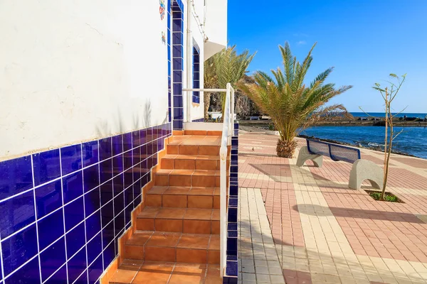 Strandpromenaden Längs Havet Fiskebyn Las Playitas Södra Kusten Fuerteventura Kanarieöarna — Stockfoto