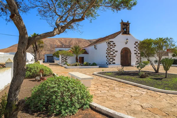 Pequeña Iglesia Típica Canaria Villaverde Village Fuerteventura Islas Canarias España — Foto de Stock