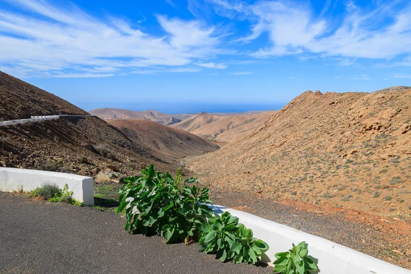 Viewpoint Volcanic Mountains Landscape Fuerteventura Betancuria Pajara Canary Islands Spain — Stock Photo, Image