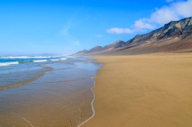 Güzel Cofete beach, Fuerteventura, Kanarya Adaları, İspanya