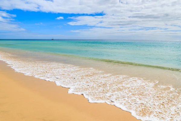 Onda Oceánica Playa Morro Jable Península Jandia Fuerteventura Islas Canarias — Foto de Stock