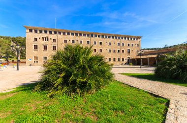 Eski ünlü manastır bina, Lluc, Mayorka Adası