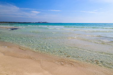 Es Trenc kumlu plaj sahil Mayorka Adası, İspanya