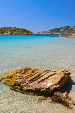 Görünümü güzel plaj Camp de Mar, Mayorka Adası, İspanya