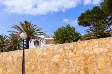 Holiday villa ve taş duvar Cala Gat, Mayorka Adası yakınlarında