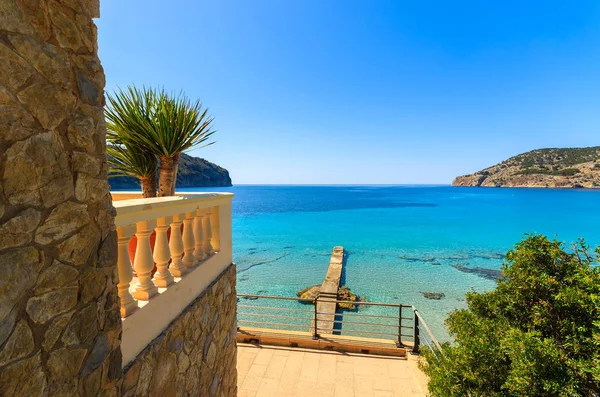 Görünümü güzel plaj Camp de Mar, Mayorka Adası, İspanya
