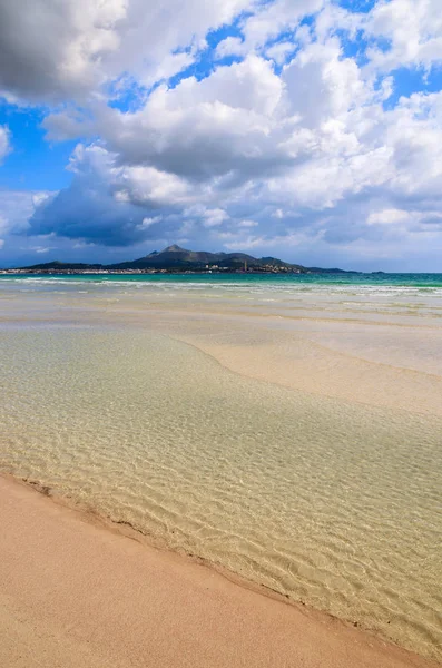 Гарний Вид Море Пляжі Alcudia Острова Майорка Іспанія — стокове фото