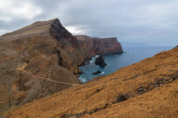 Beautiful Coast High Cliffs Madeira Island Portugal — Stock Photo, Image