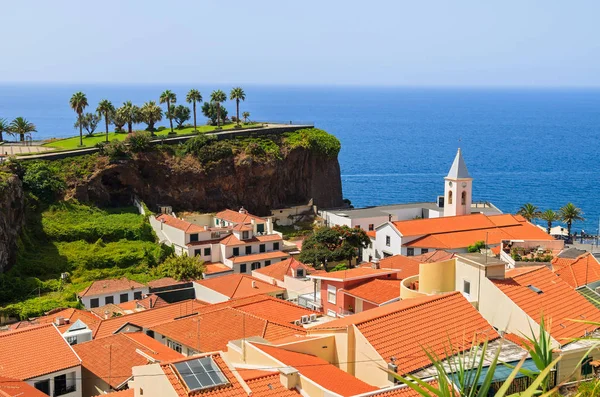 Vista Casas Aldeia Camara Lobos Ilha Madeira — Fotografia de Stock