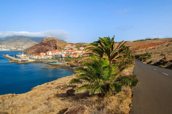 Straße Tropischer Landschaft Der Insel Madeira Portugal — Stockfoto