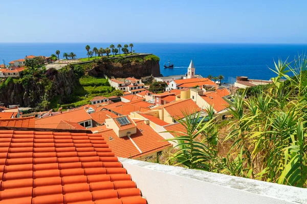 Vista Casas Aldeia Camara Lobos Ilha Madeira — Fotografia de Stock