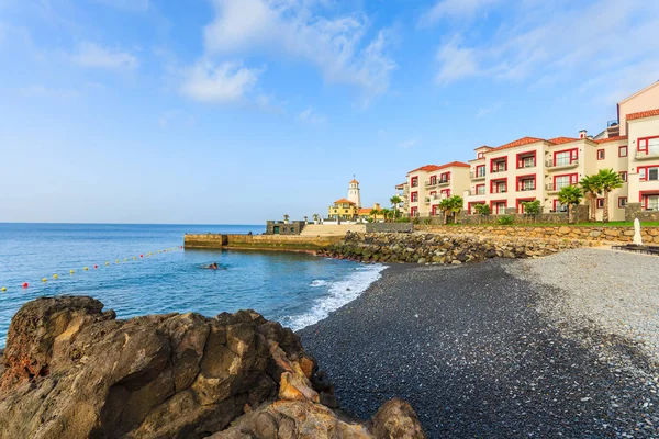 Beautiful Beach Small Village Coast Madeira Island — Stock Photo, Image