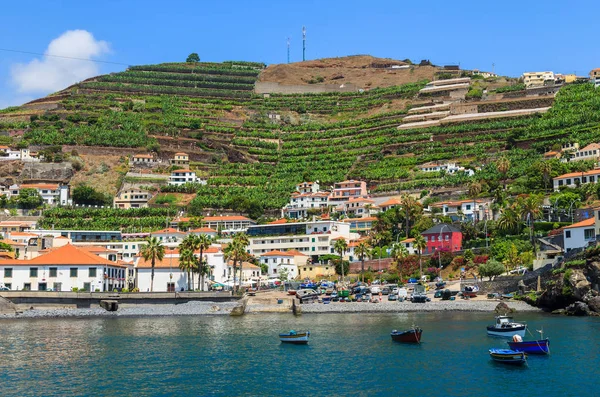 Vista Camara Lobos Vila Piscatória Porto Ilha Madeira — Fotografia de Stock