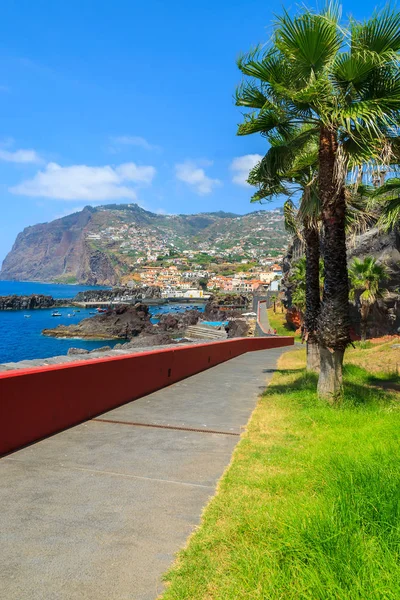 Strandpromenade Funchal Stadt Insel Madeira Portugal — Stockfoto