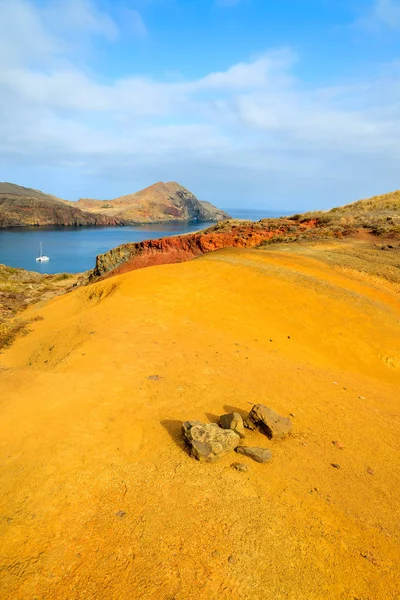 Belle Côte Avec Hautes Falaises Sur Île Madère Portugal — Photo