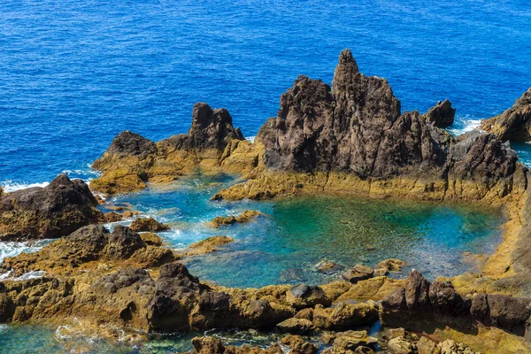 View Rocks Coast Madeira Island Funchal Portugal — Stock Photo, Image