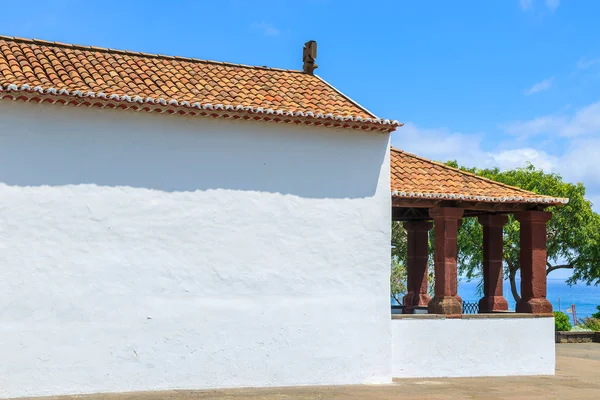 White Church Funchal Town Park Madeira Island Portugal — Stock Photo, Image