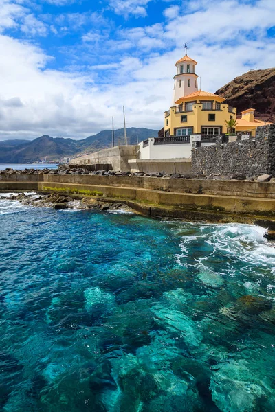 Faro Costa Isla Madeira Portugal — Foto de Stock