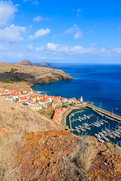 Widok Morze Port Wybrzeżu Madery Island Portugalia — Zdjęcie stockowe