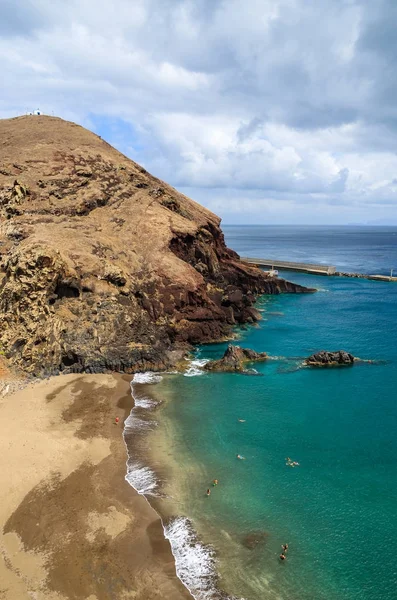 Tropische Prainha Strand Aan Zuidkust Van Madeira Island Portugal — Stockfoto