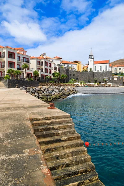 Promenade Sur Côte Île Madère Été Portugal — Photo