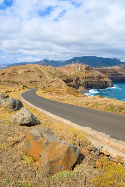 Schilderachtige Weg Berglandschap Van Het Eiland Madeira Portugal — Stockfoto