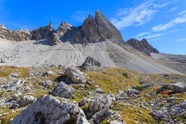 Felsen Tre Cime Nationalpark Dolomiten Berge Italien — Stockfoto