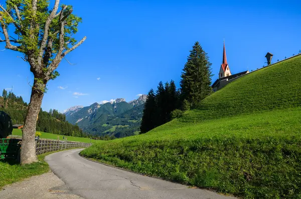 Venkovské Silnice Pohoří Dolomity Itálie — Stock fotografie