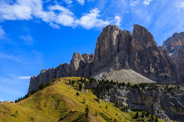 Blick Auf Die Dolomiten Grödnerpass Italien — Stockfoto