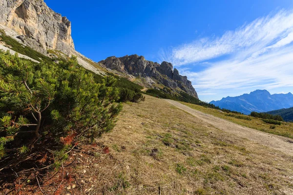 Horská Krajina Průsmyku Passo Falzarego Hory Dolomity Itálie — Stock fotografie