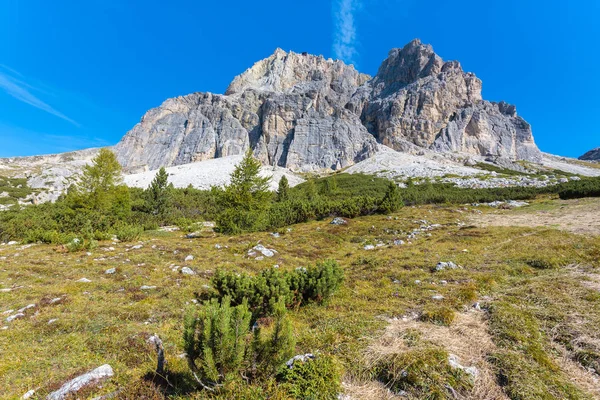 Horská Krajina Průsmyku Passo Falzarego Hory Dolomity Itálie — Stock fotografie