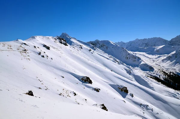 Winters Aanblik Van Hoge Tatra Bergen Buurt Van Kasprowy Wierch — Stockfoto
