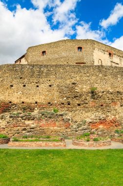 Ortaçağ Gussing kalede bahar süre: Burgenland, Austria