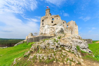 Bahar zamanı, Polonya Ortaçağ Mirow kale kalıntıları