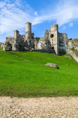 Ogrodzieniec Bahar, Polonya Krakow yakınındaki güzel Şato