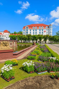 Yaz, Baltık Denizi, Polonya Sopot sahil kasabasında Parkı