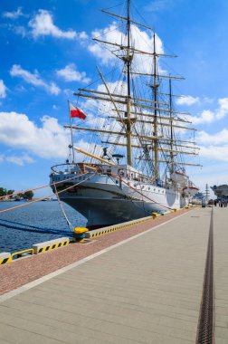 Gdynia, Polonya - 10 Haziran 2013: Lehçe Denizcilik Müzesi 