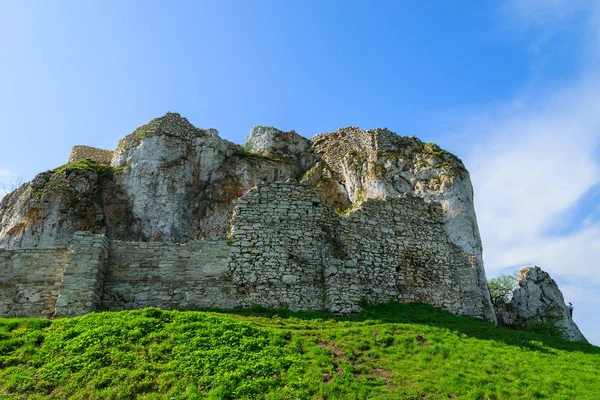 Kireçtaşı rock ve Ortaçağ Kalesi, Rabsztyn, Polonya