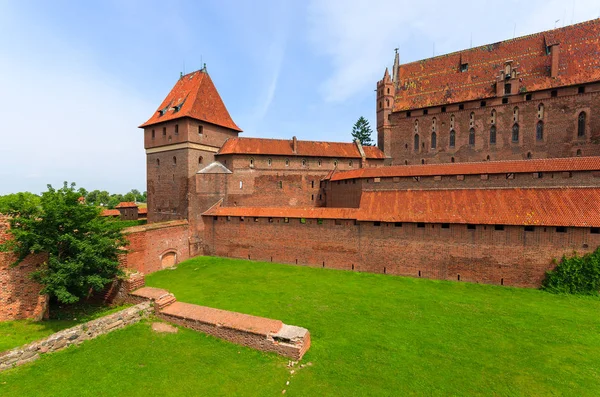 Malbork Burg Mittelalterliche Festung Teutonische Ritter Unesco Welterbe Polen — Stockfoto