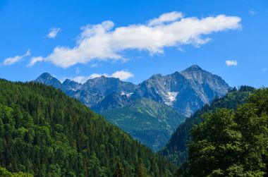 Beyaz bulutların üzerinde dağlar, Tatra Dağları, Javorina, Slovakya