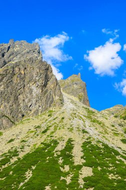 Yaz manzara Tatra Dağları 5 lakes Valley, Slovakya