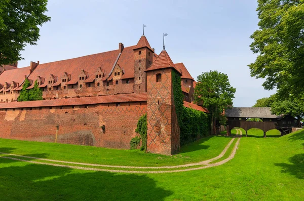 Malbork Burg Mittelalterliche Festung Teutonische Ritter Unesco Welterbe Polen — Stockfoto