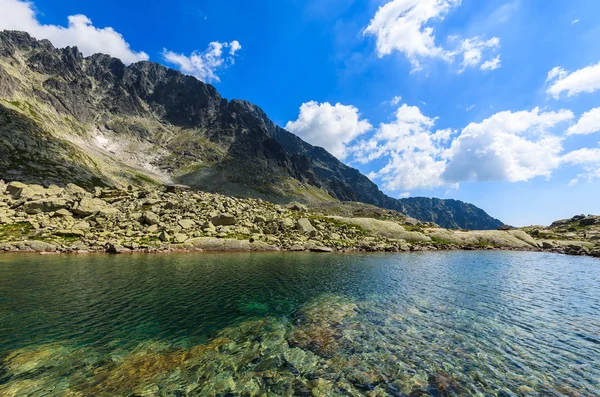 Belo Lago Paisagem Verão Montanhas Tatra Eslováquia — Fotografia de Stock